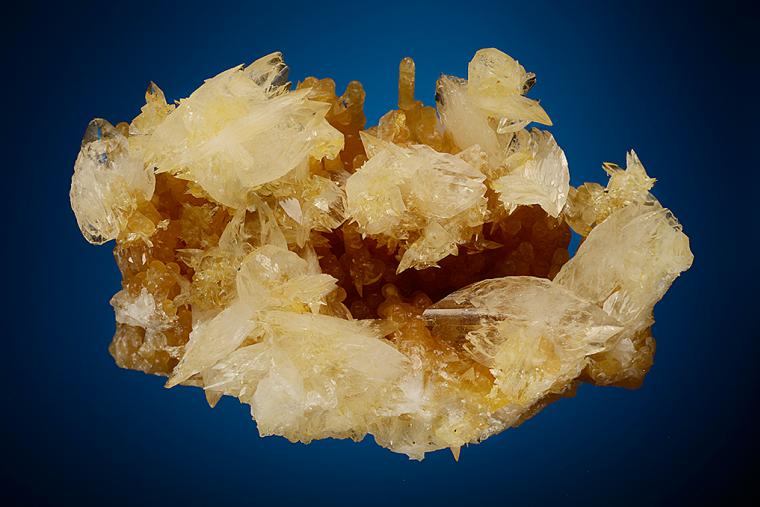 COLEMANITE on CALCITE